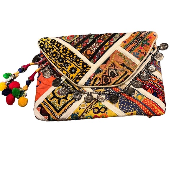 Noonday Collection Handbags - Noonday Multi Colored Clutch Purse Cloth